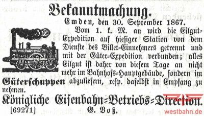 Ostfriesische Zeitung Nr. 30 vom 30. September 1867