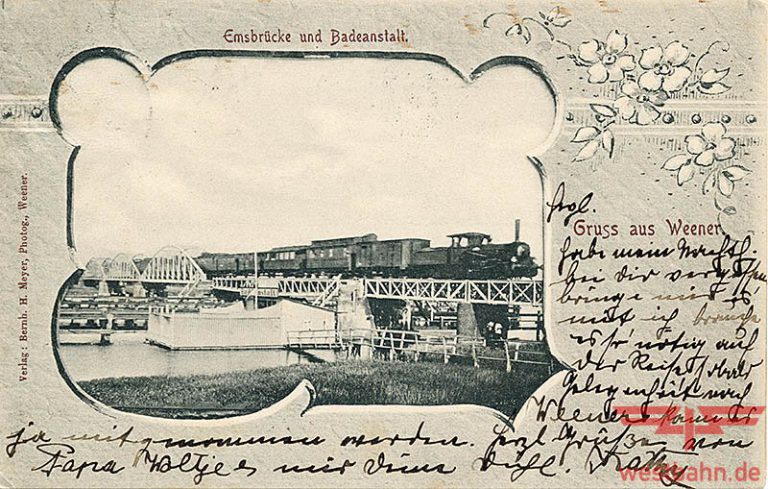 Emsbrücke Hilkenborg 1900