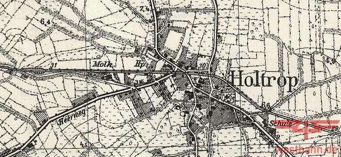 Karte Holtrop 1954